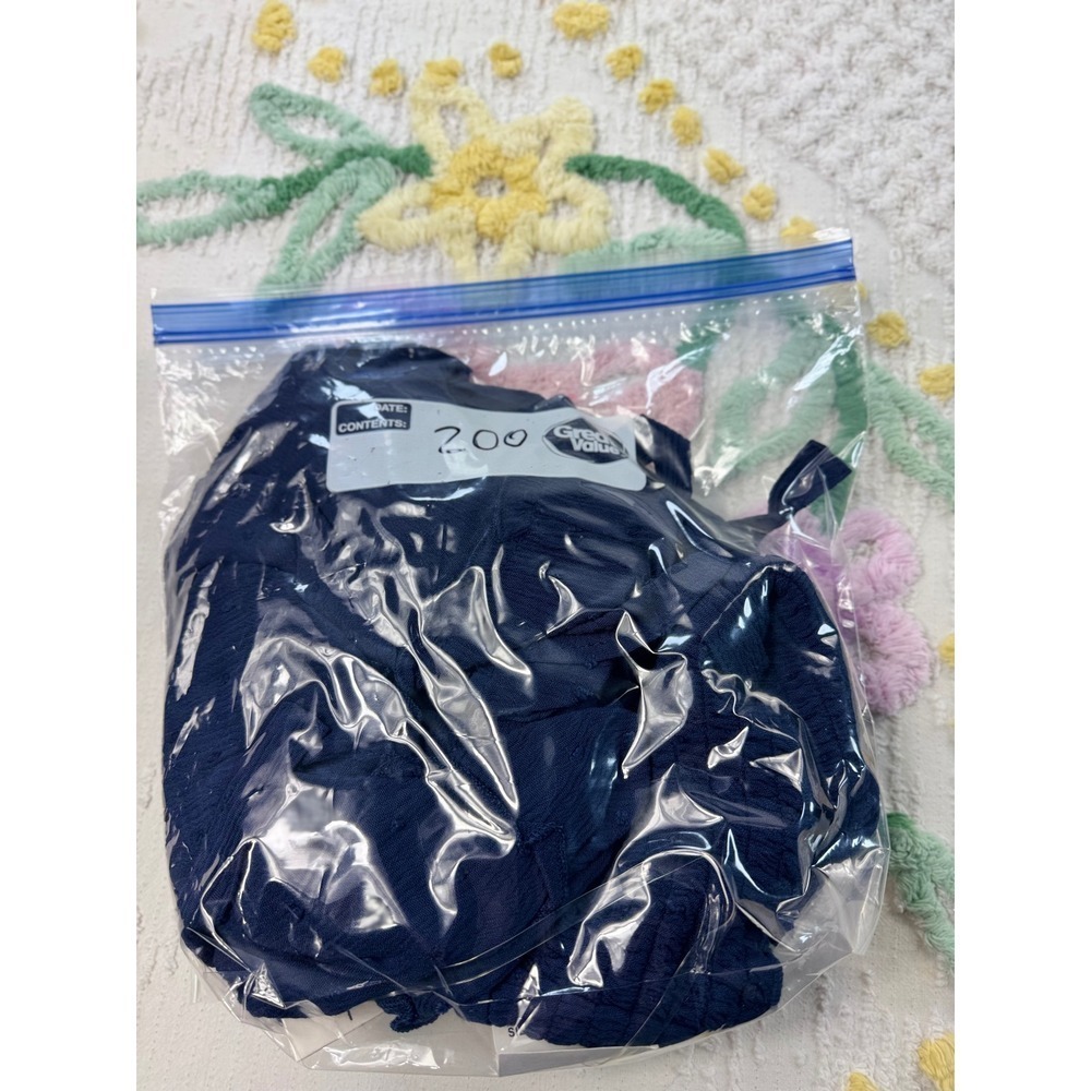 Speechless Navy Blue Swiss Dot Tiered Halter Neck Mini Dress Size Small‎ - Picture 9 of 9